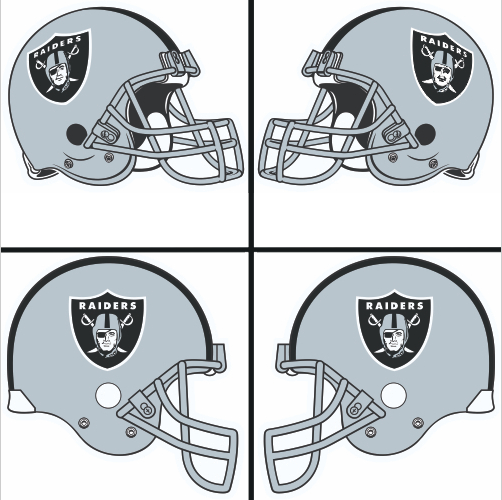 Oakland Raiders Helmet Logo iron on paper